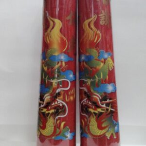 Lilin Naga Giok Long Merah 6 Kati Ukuran : Tinggi 40 Cm Diameter 8 Cm
