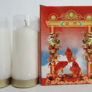 Lilin Naga Putih 1/2 Kati Ukuran : Tinggi 11 Cm Diameter 4,5 Cm